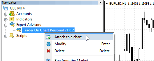 Trader On Chart Position Size Calculator And Mt4 Trade Panel - 